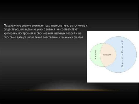 Аргументы в пользу паранаучного знания