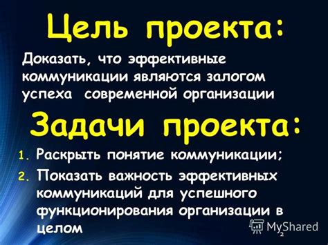 Важность организации позиций и коммуникации