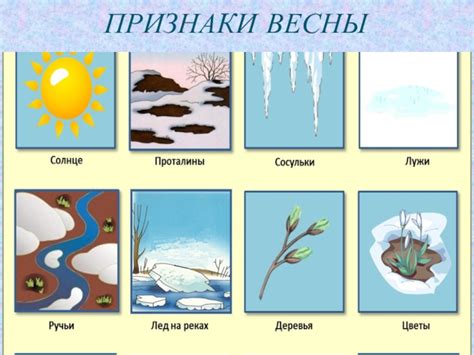 Весна: первые признаки цветения и изменение погоды