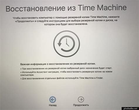 Восстановление данных через Time Machine