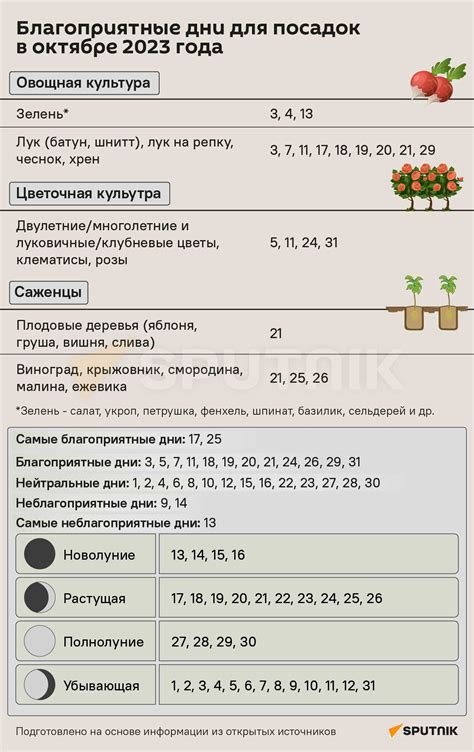 Выбор оптимального времени для посева