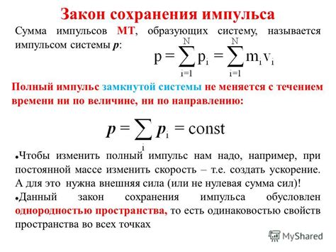 Выполняется ли сохранение импульса?