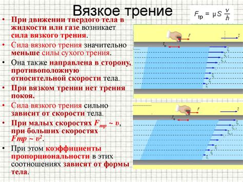 Вязкое трение: физический процесс и его особенности