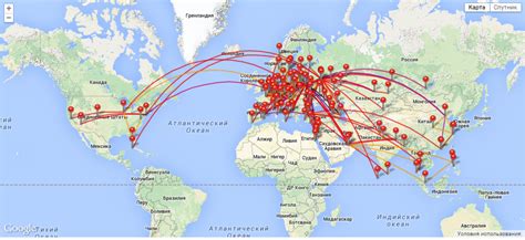 Географические особенности и маршруты самолетов