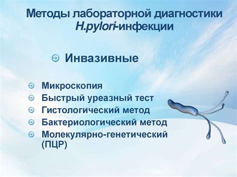 Диагностика инфекции Helicobacter pylori