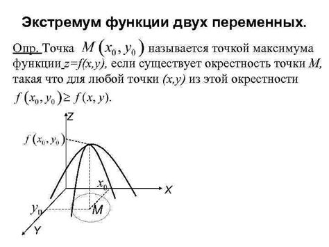 Достаточное условие экстремума функции