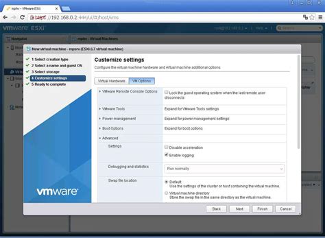 Загрузка образа ESXi