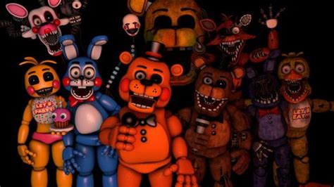 Законченные рисунки аниматроников из FNAF 2