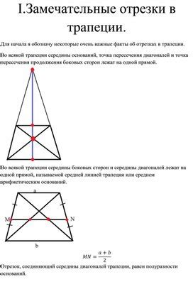 Замечательные свойства ромбов, не имеющие квадраты