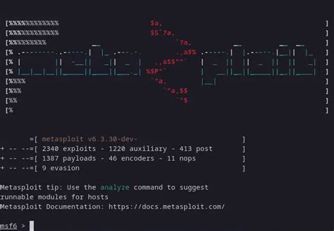 Запуск Metasploit framework