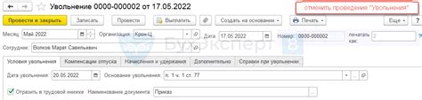 За что можно отменить увольнение в СЗВ ТД?