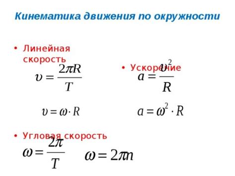 Изменяющаяся линейная скорость