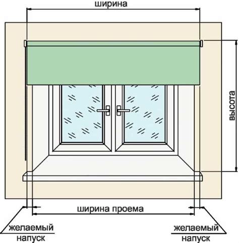 Измерение окна для установки штор