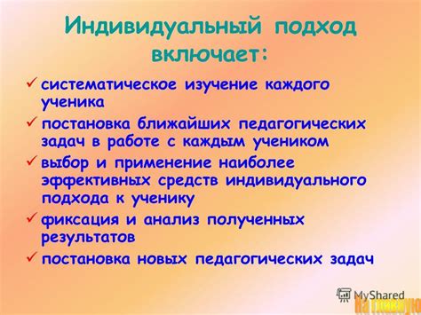 Индивидуальный подход: выбор наиболее подходящего метода