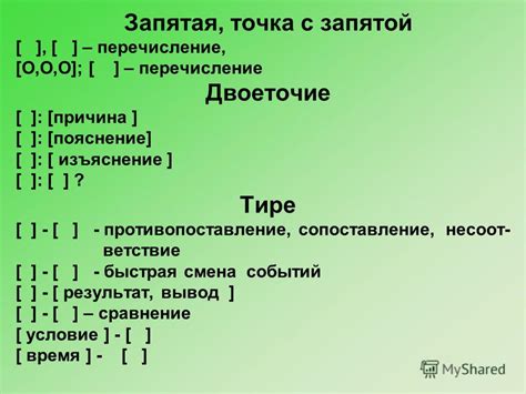 Использование запятой при перечислении