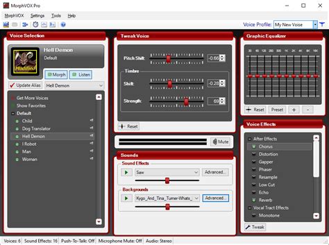 Использование MorphVOX Pro для радио и подкастов