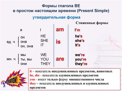 Использование m s re в настоящем времени