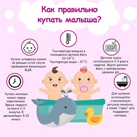 Какая температура воды нужна для купания ребенка?