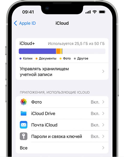 Какие данные сохраняются в iCloud