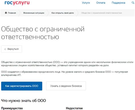 Какие документы необходимы для регистрации ООО на Госуслугах?