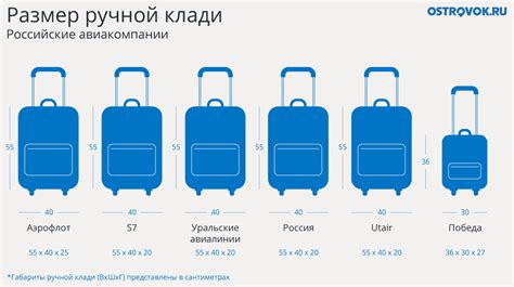 Какие размеры одежды допускаются в ручной клади?