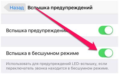 Как активировать уведомления вспышкой на iPhone