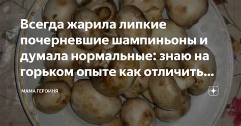 Как безопасно употреблять почерневшие шампиньоны