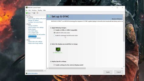 Как настроить совместимость NVIDIA G-Sync с FreeSync