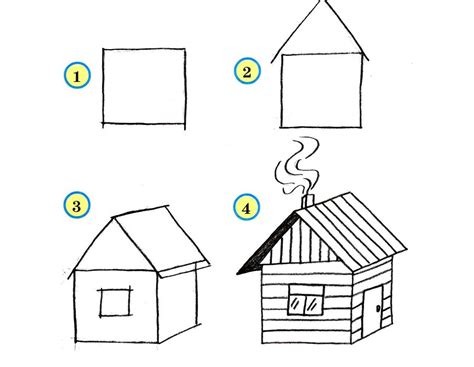 Как правильно начать рисовать дом