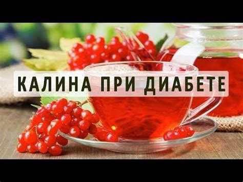 Калина - натуральное средство при диабете