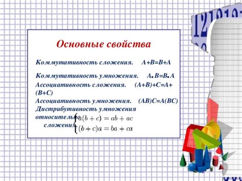 Коммутативность и ассоциативность сложения