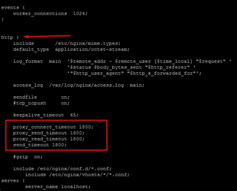 Конфигурационные директивы Nginx