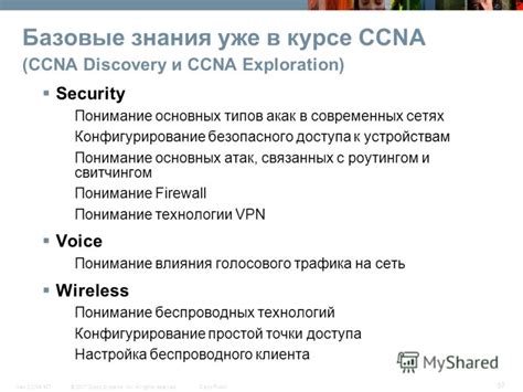 Конфигурирование основных параметров сети на Cisco