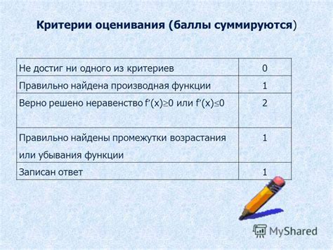 Критерии возрастания функции