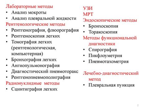 Лабораторные и инструментальные исследования