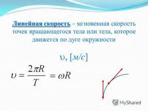 Линейная скорость в двухмерных системах