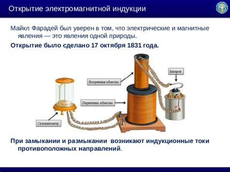 Майкл Фарадей и его вклад в открытие электромагнитной индукции