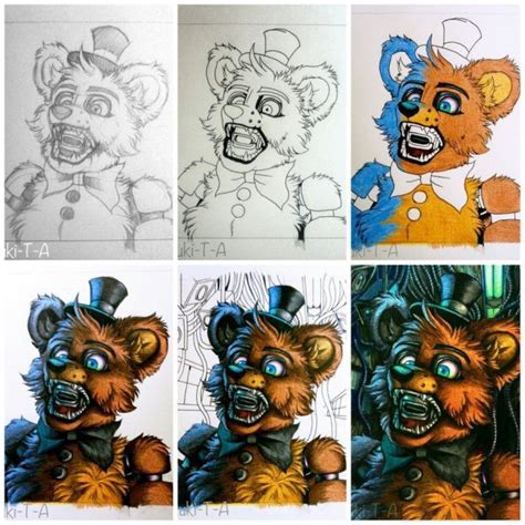 Материалы для рисования аниматроников из FNAF 2