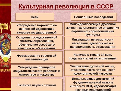 Методы и результаты культурной революции