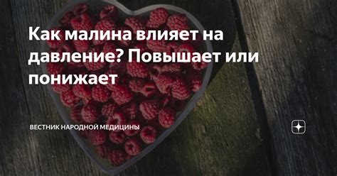 Миф 1: малина повышает давление?