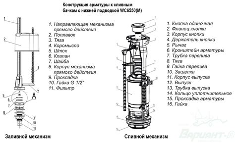 Монтаж унитазной чаши и бачка