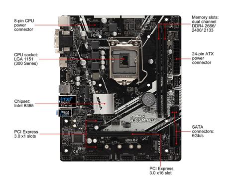 Навигация в BIOS Asrock B365M HDV