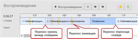 Настройка сценариев и переходов