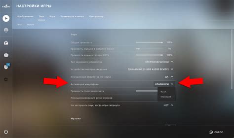 Настройки микрофона в игре