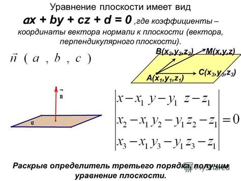 Нахождение вектора нормали