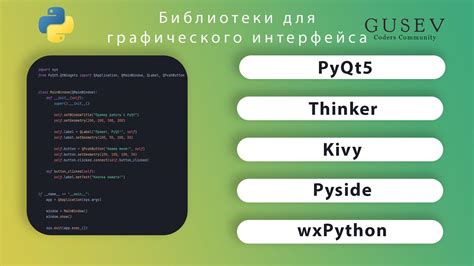 Обзор популярных библиотек для разработки графического интерфейса на Python