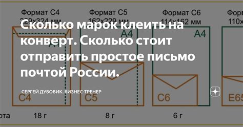 Обязательность проставления марок на конверт