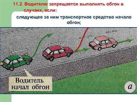 Ограничения обгонa тракторов