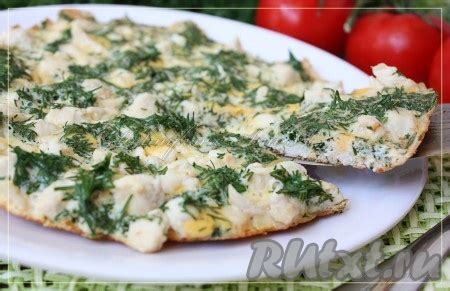 Омлет с куриной грудкой для укрепления рук