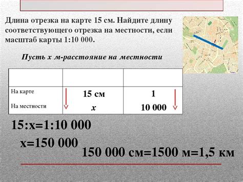 Определение границ и масштаба карты